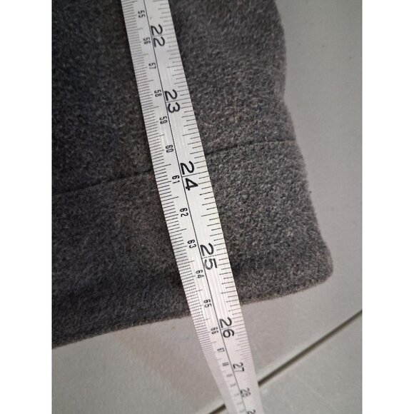 Levis Mens Gray Wool Blend Military-Style Jacket Full-Zip Size L Shoulder Button - Picture 5 of 16